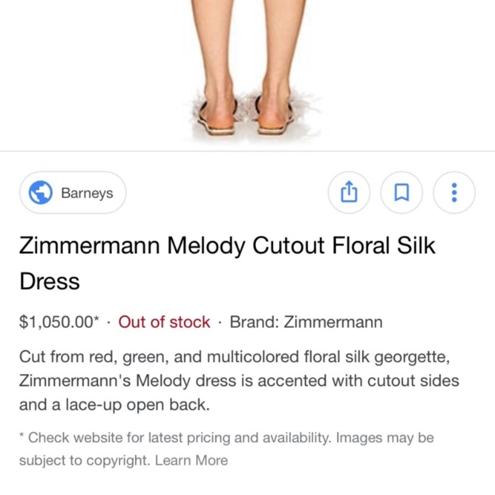 Zimmerman Cutout Dress - Picture 4 of 7